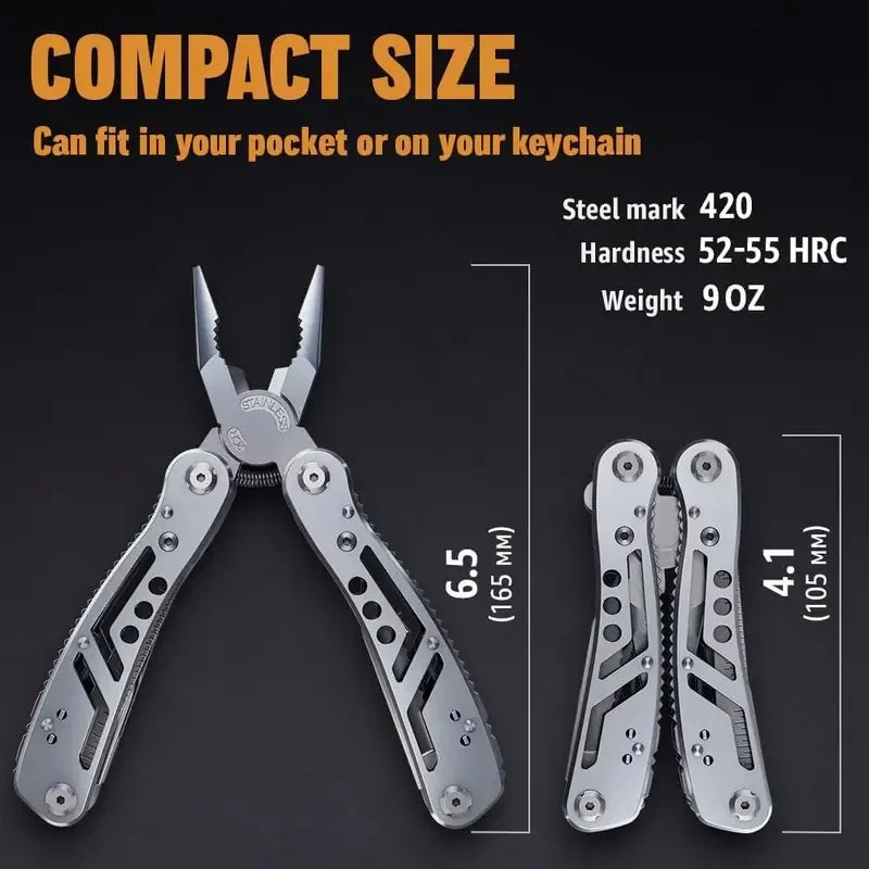 Multitool 24-In-1 Multitools Pliers with ​Professional Multi-Tool for Survival Camping and Hunting Gifts for Men Dad Hus Band
