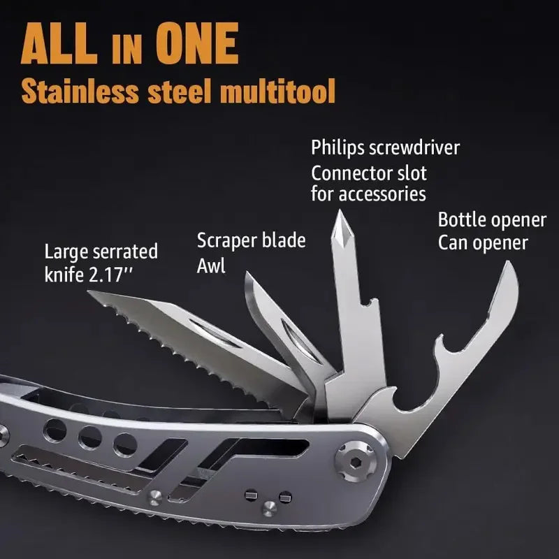 Multitool 24-In-1 Multitools Pliers with ​Professional Multi-Tool for Survival Camping and Hunting Gifts for Men Dad Hus Band