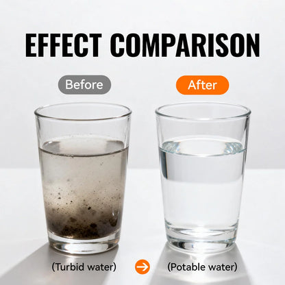 Water Filter Bottle Collapsible Soft Water Bottle with Filter Squeeze Dual Filtered Water Bottle Outdoor