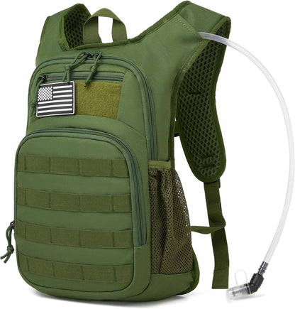 Hydration Backpack with Water Bladder for Hiking Tactical Hydration Pack for Men Women Molle Water Backpack for Hiking