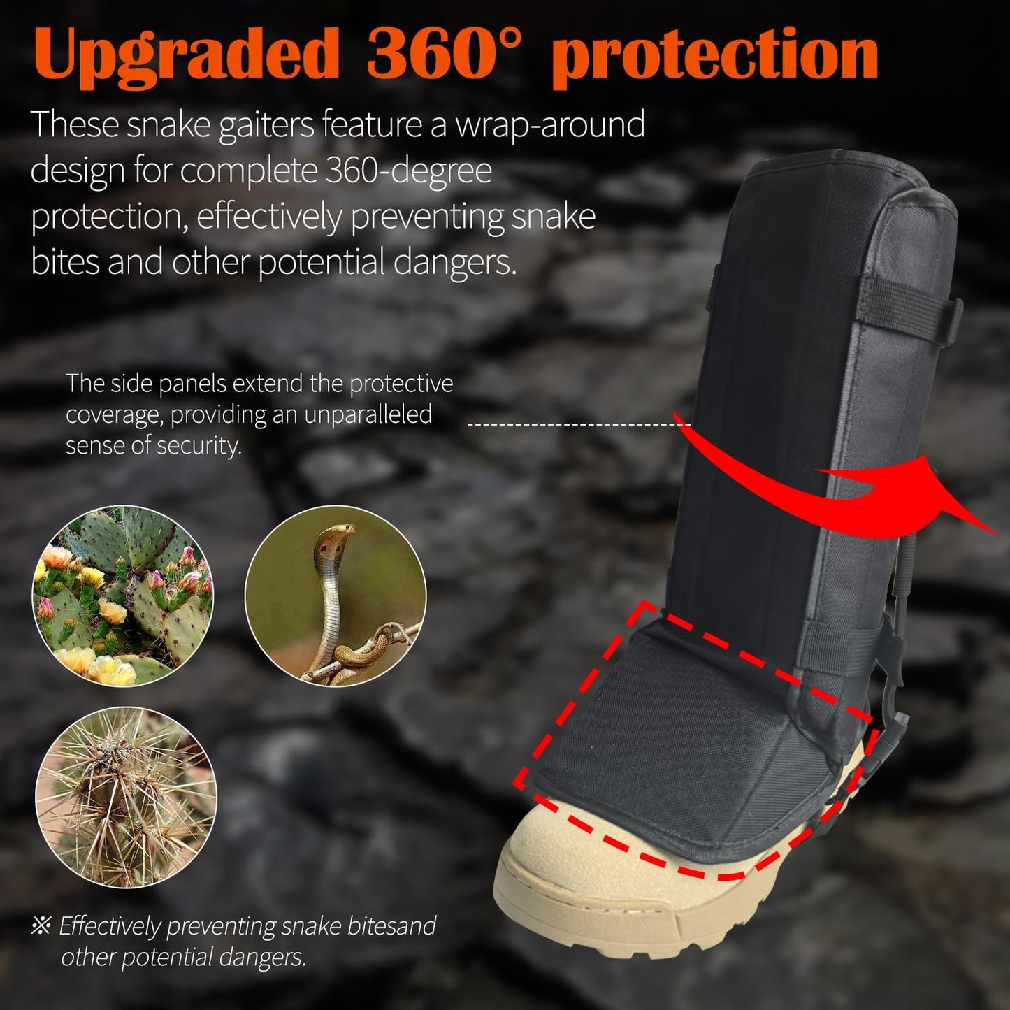 Trailshield - Polainas Antiofídicas Anti-Mordedura De Serpiente