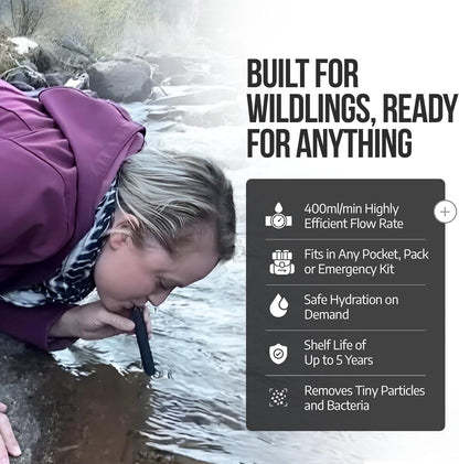 Puretrail - Filtro De Agua Portátil De Supervivencia