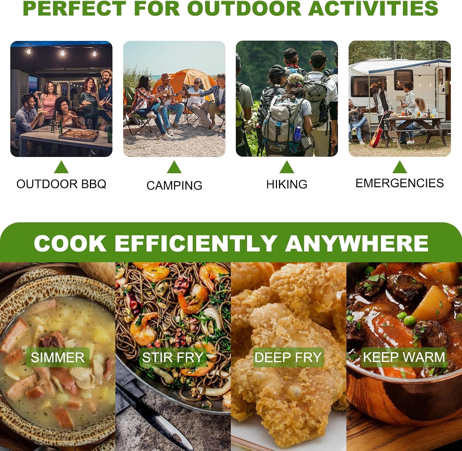Portable Gas Stove with Case, 12000 BTU Butane Stove with Wind Guard, Single Burner Camp Stove for Home Kitchen, Camping, Picnics, Hiking, Fuel Not Included