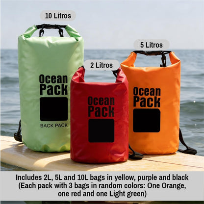 Set De Bolsas Estancas Impermeables 2L/5L/10L