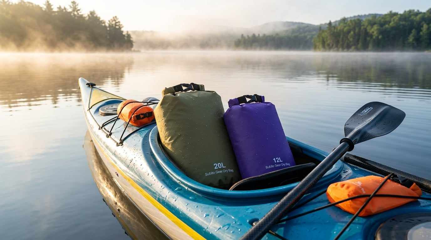 AquaTrail™ Pack | Set de 5 Bolsas Estancas Impermeables para Nadar, Camping y Kayak