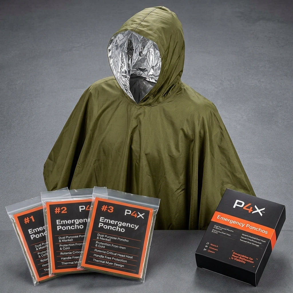 StormTrail™ | Poncho Térmico de Emergencia