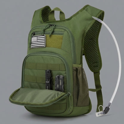 HydraTrail Pro™ | Mochila Táctica de Hidratación con Depósito de Agua