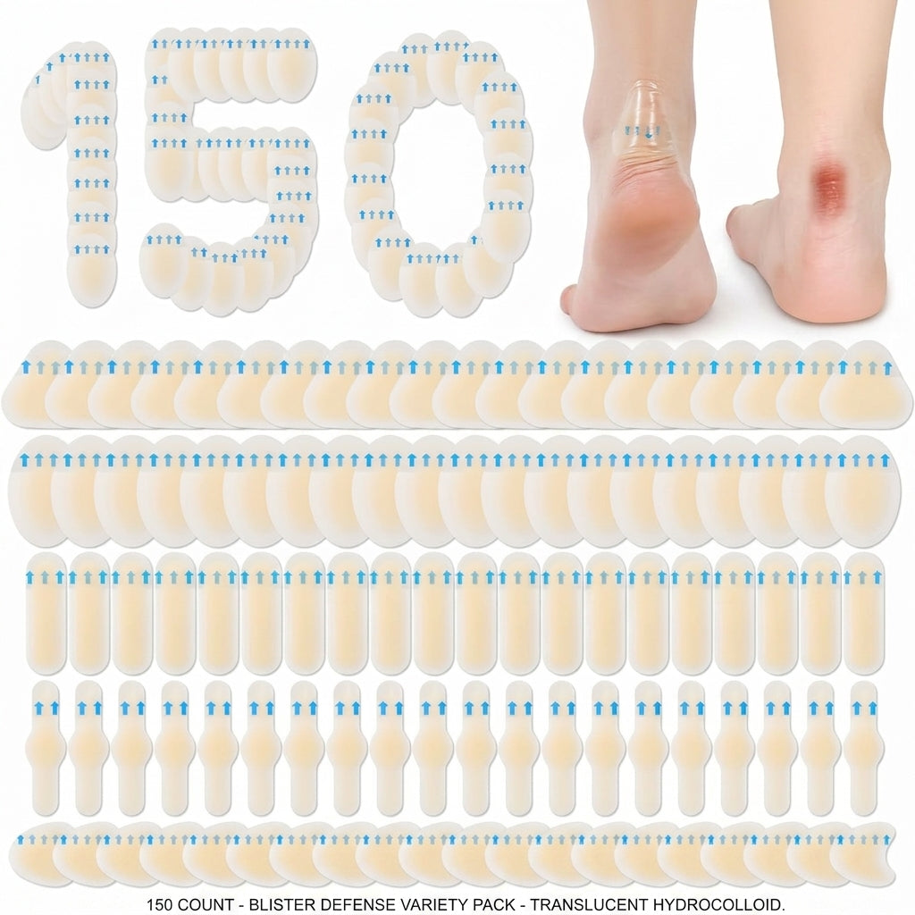 FootTrail™ | Apósitos Antiampollas para Senderismo - 150 Uds