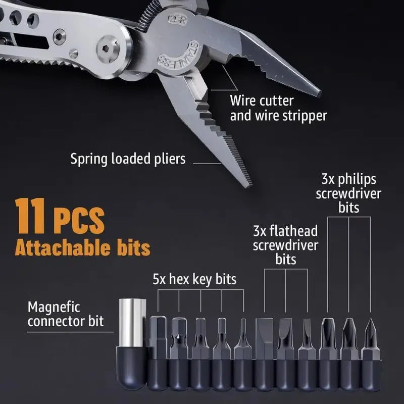 Multitool 24-In-1 Multitools Pliers with ​Professional Multi-Tool for Survival Camping and Hunting Gifts for Men Dad Hus Band
