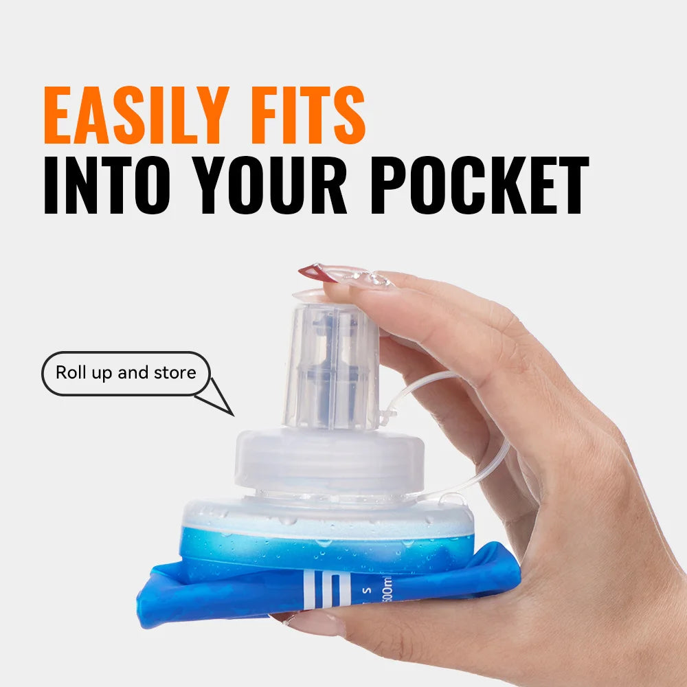 Water Filter Bottle Collapsible Soft Water Bottle with Filter Squeeze Dual Filtered Water Bottle Outdoor