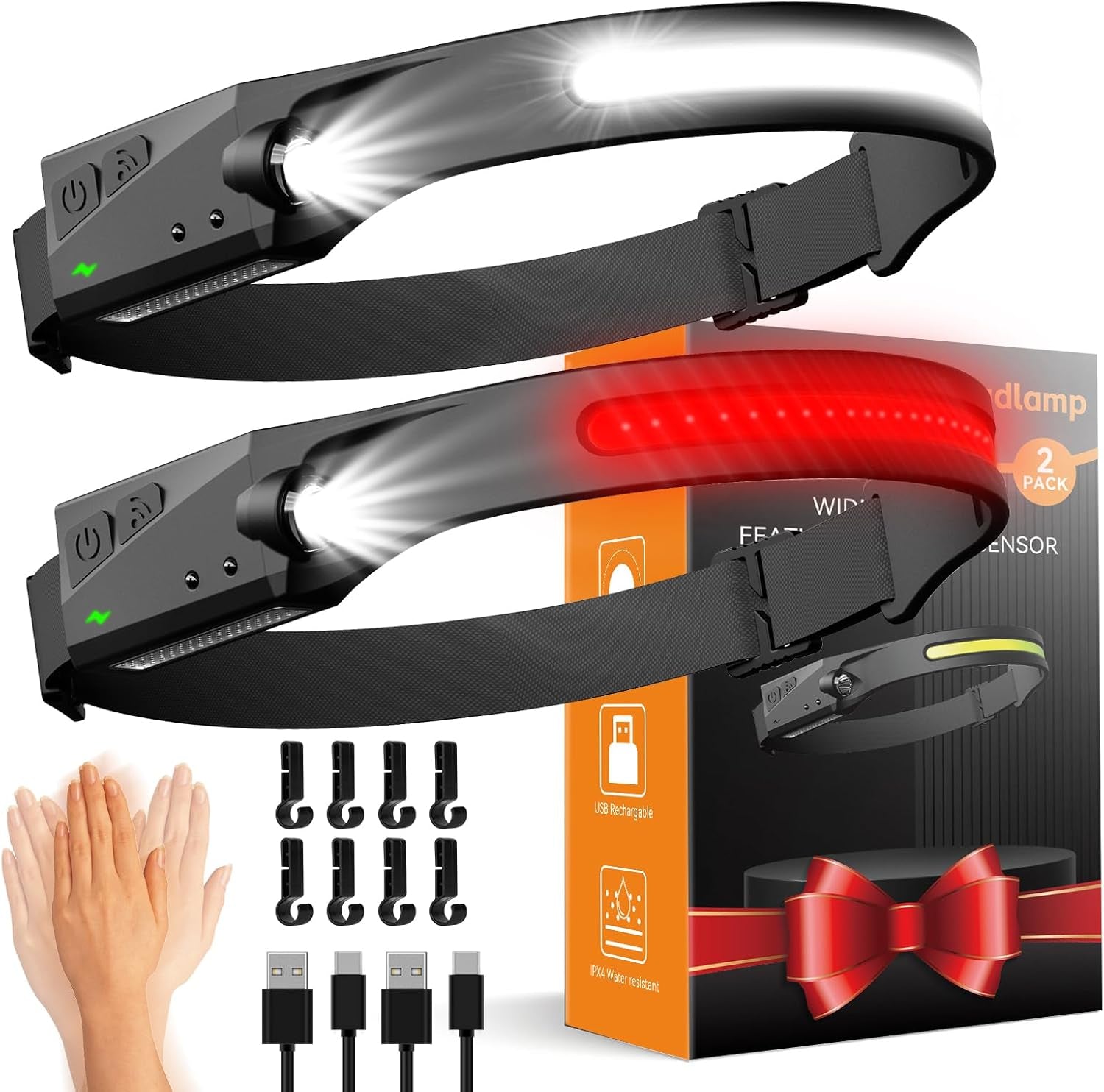 Frontal LED Recargable - Luz De Cabeza Para Senderismo
