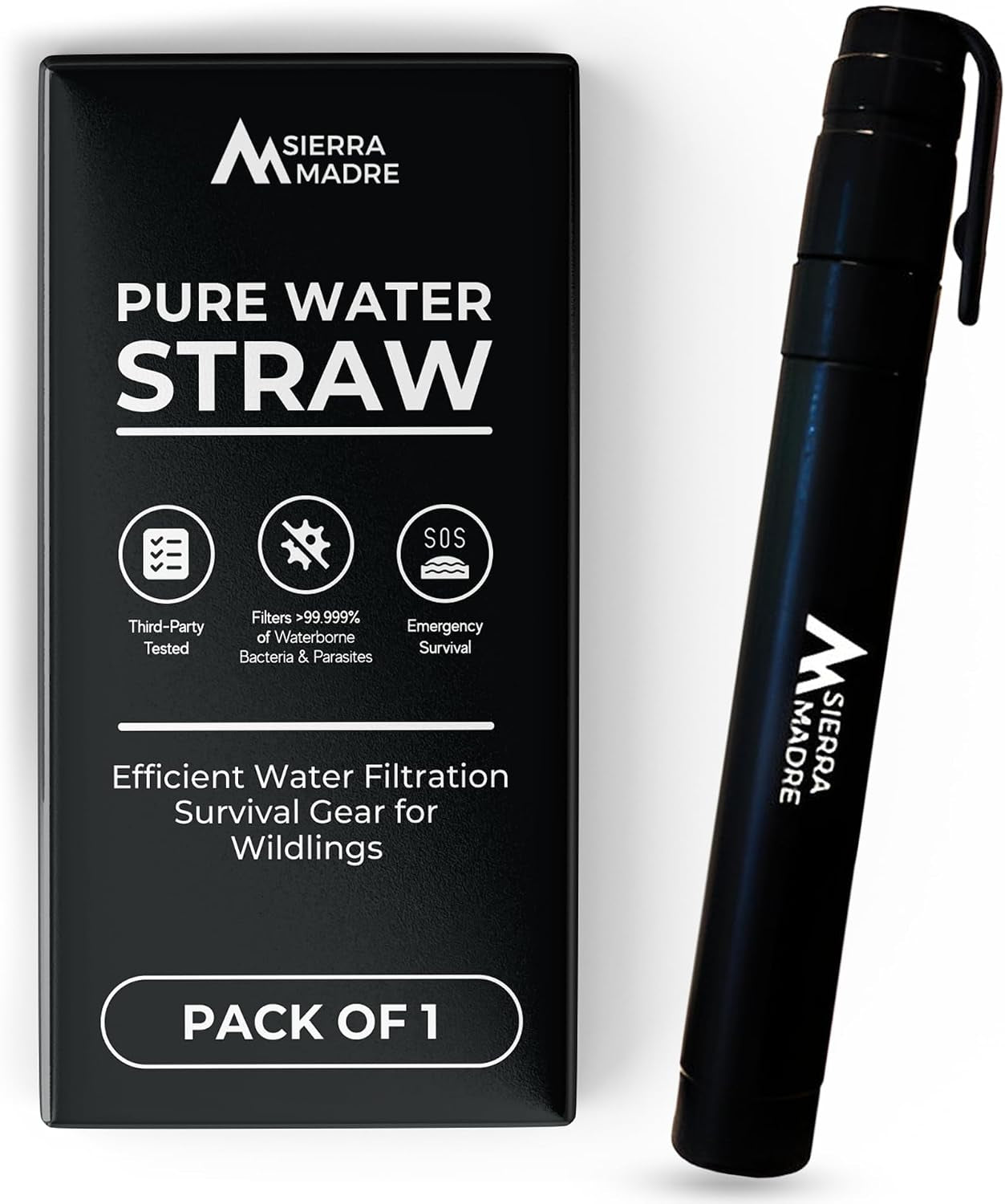 PureTrail filtro de agua portátil - producto completo