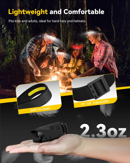 Frontal LED Recargable - Luz De Cabeza Para Senderismo