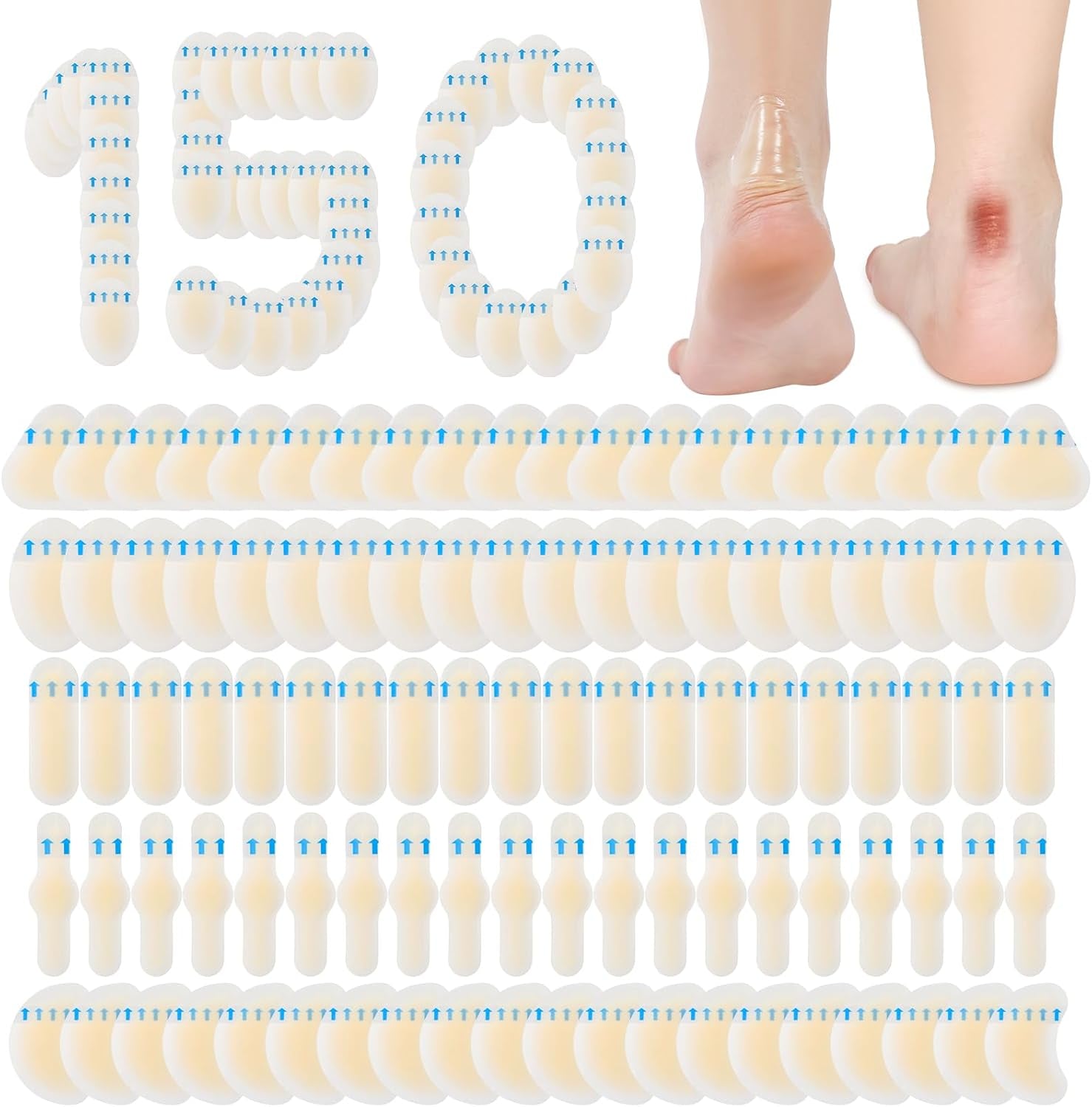 Kit Apositos Anti-Ampollas Para Pies - 150 Uds